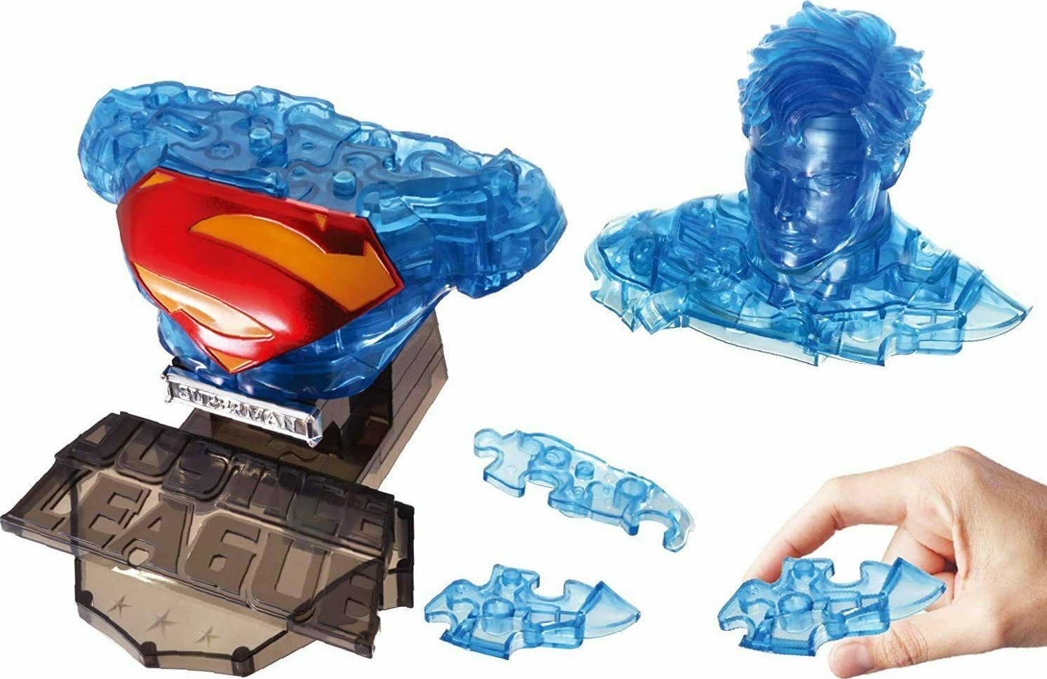 HAPPY WELL DC Universe - Justice League: The New 52! - Superman Cristal (72-teilig) - 3D-Puzzle  (Mehrfarbig)