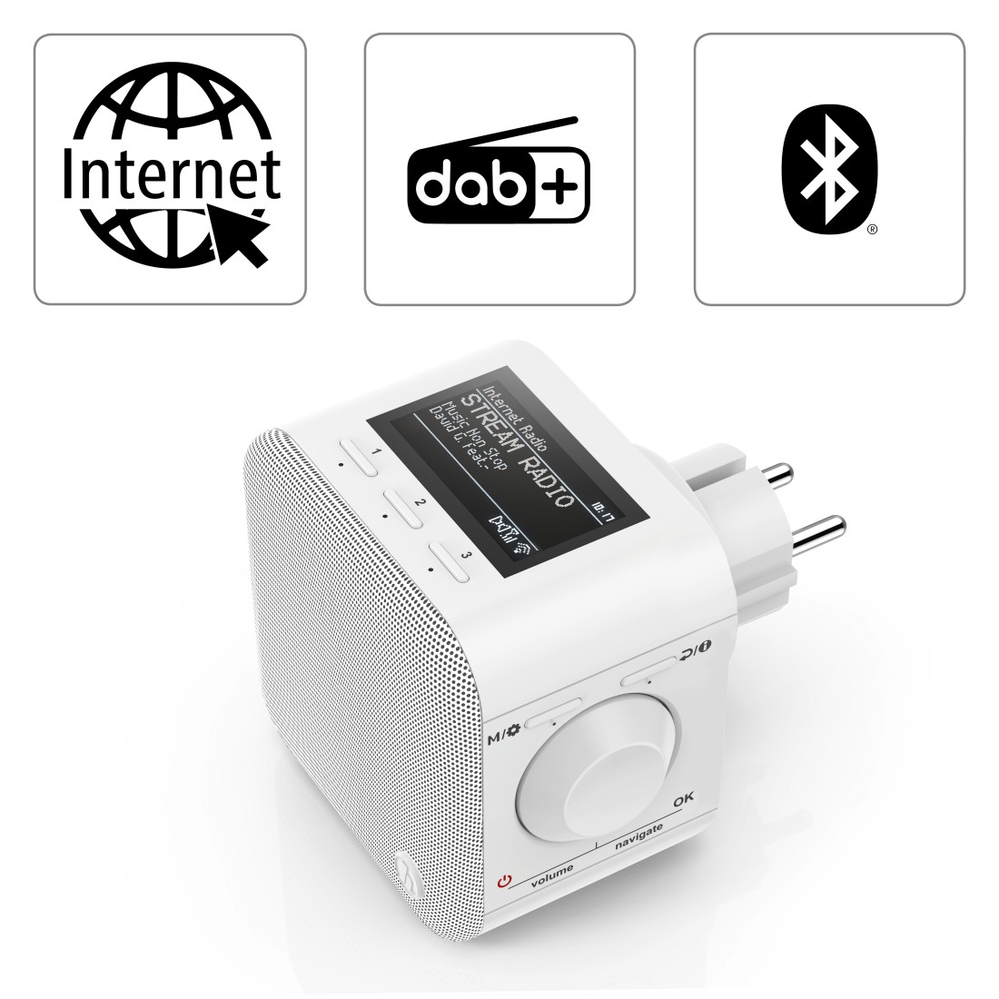 HAMA 54240 Digitalradio "DIR45BT", DAB+/Internetradio/App/Bluetooth®