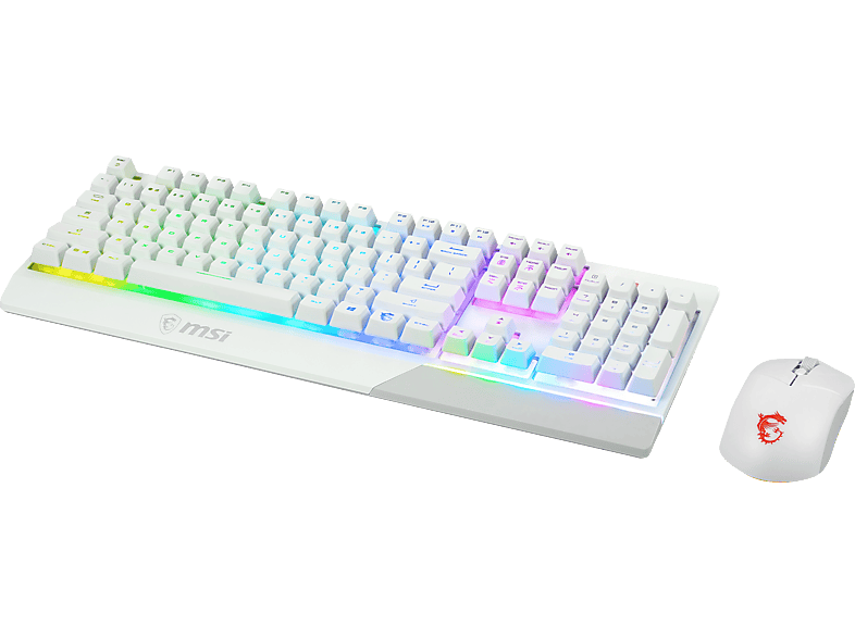 MSI Vigor GK30 Combo White DE GK30 Gaming Tastatur und GM11 Gaming Maus