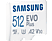 SAMSUNG EVO Plus - Carte mémoire Micro-SDXC  (512 GB, 130 Mbit/s, Blanc)