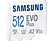 SAMSUNG EVO Plus - Scheda di memoria Micro-SDXC  (512 GB, 130 Mbit/s, Bianco)