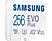 SAMSUNG EVO Plus - Micro-SDXC Speicherkarte  (256 GB, 130 Mbit/s, Weiss)