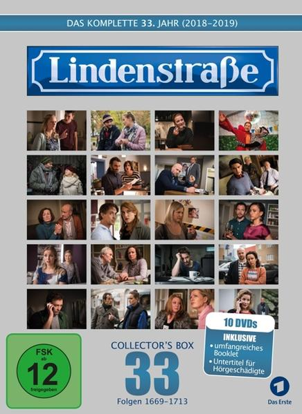 DVD-Box-Set, Collage von Menschen und Szenen, blaues Schild mit Text.