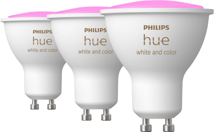 PHILIPS HUE Ampoule Smart White and Color GU10 5 W - 3 pièces (34276700)
