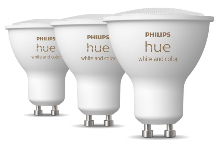 PHILIPS HUE Ampoule Smart White and Color GU10 5 W - 3 pièces (34276700)