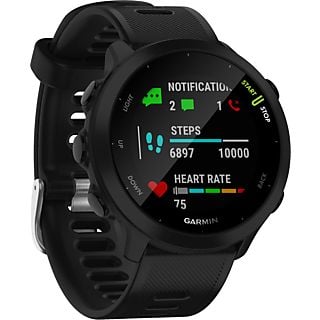 GARMIN Forerunner 55 - Running watch con GPS (126-203 mm, Silicone, Nero)
