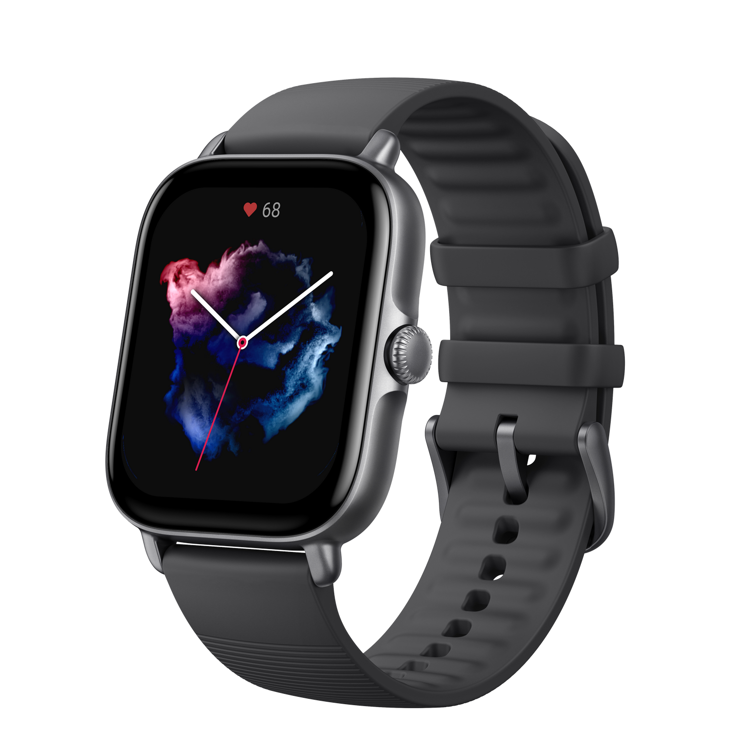 Smartwatch - ‎Amazfit GTS 3, 1.75" UHD AMOLED, 20 mm, 88 - 119 mm, 5 ATM, BT 5.1, 12 días, Negro Grafito