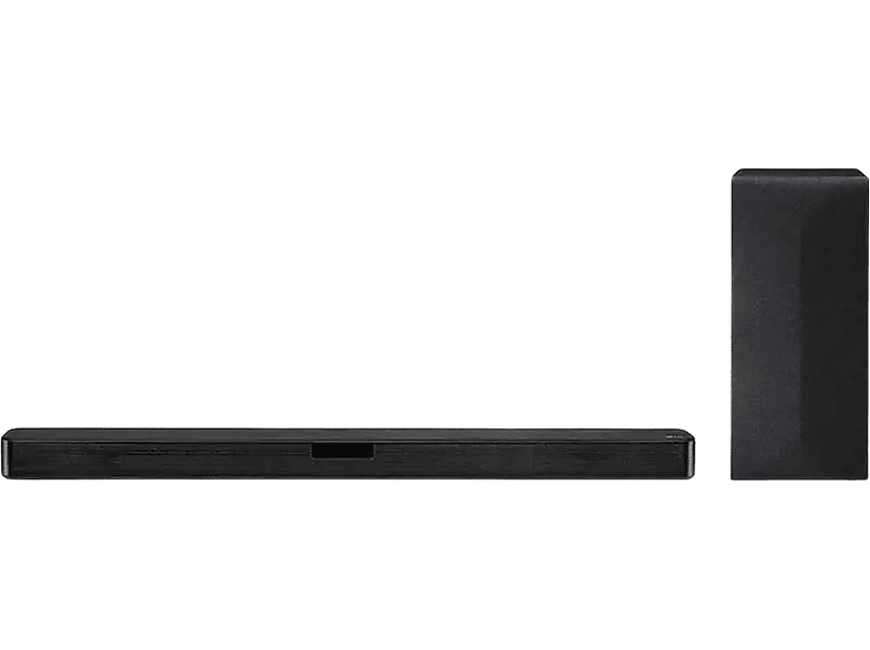 LG SN4. Barra de sonido DTS Virtual X, 300W de potencia, subwoofer  inalámbrico y Bluetooth.