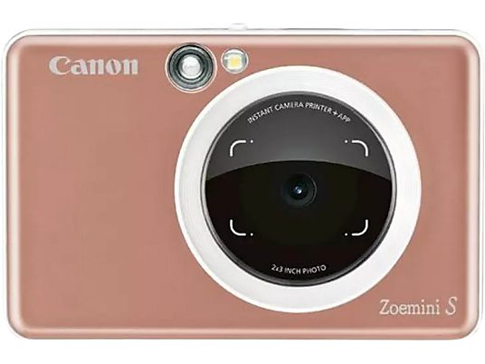 Cámara instantánea - Canon Zoemini S P, 8 MP, 314 x 600 ppp, 10 hojas, Bluetooth, MicroSD, Rose gold