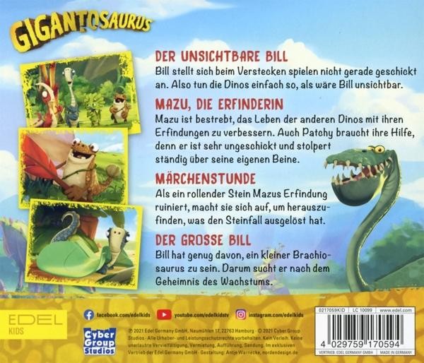 Gigantosaurus - Folge 6:Der unsichtbare Bill  - (CD)