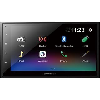 PIONEER DMH-A340DAB - Autoradio (2 DIN (doppio-DIN), Nero)