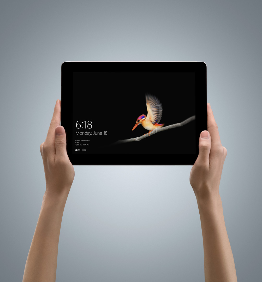 Convertible 2 en 1 - Microsoft Surface Go, 10", Intel® Pentium® Gold 4415Y, 8GB RAM, 128GB SSD, LTE (4G), W10