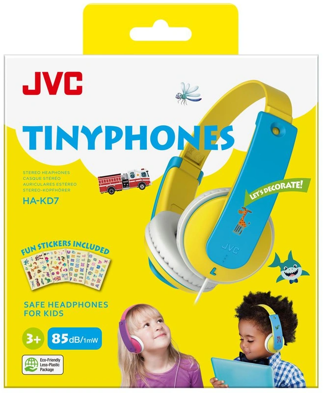 JVC HA-KD7-YN-E WIRED KIDS HEADPHONES YELLOW On-ear Hoofdtelefoon Geel
