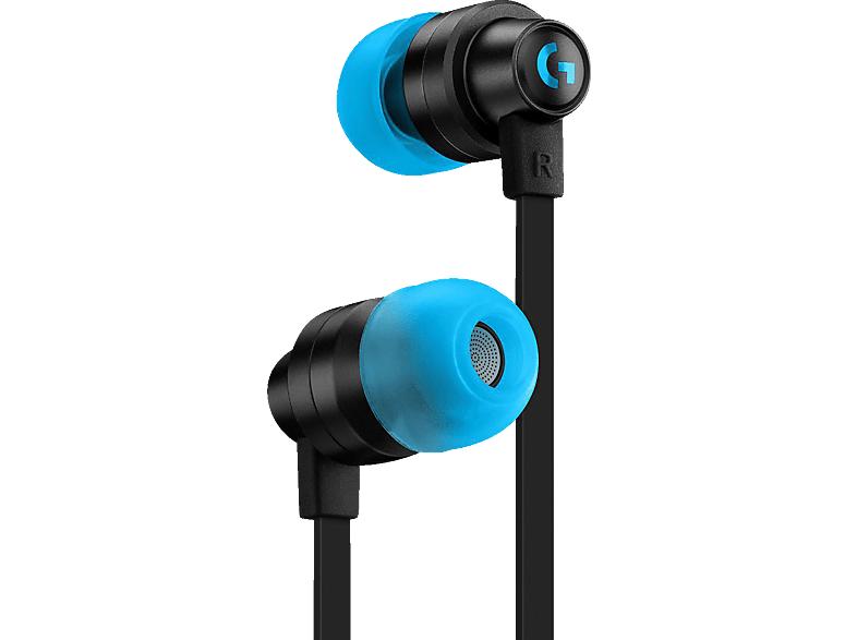 LOGITECH G333, In-ear Gaming Headset Schwarz