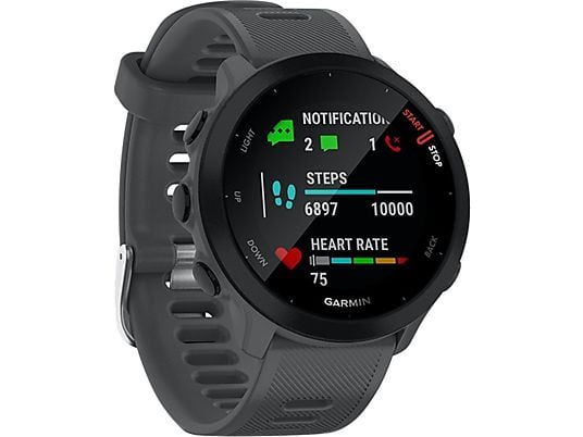 GARMIN Forerunner 55 - Running watch con GPS (Grigio scuro)