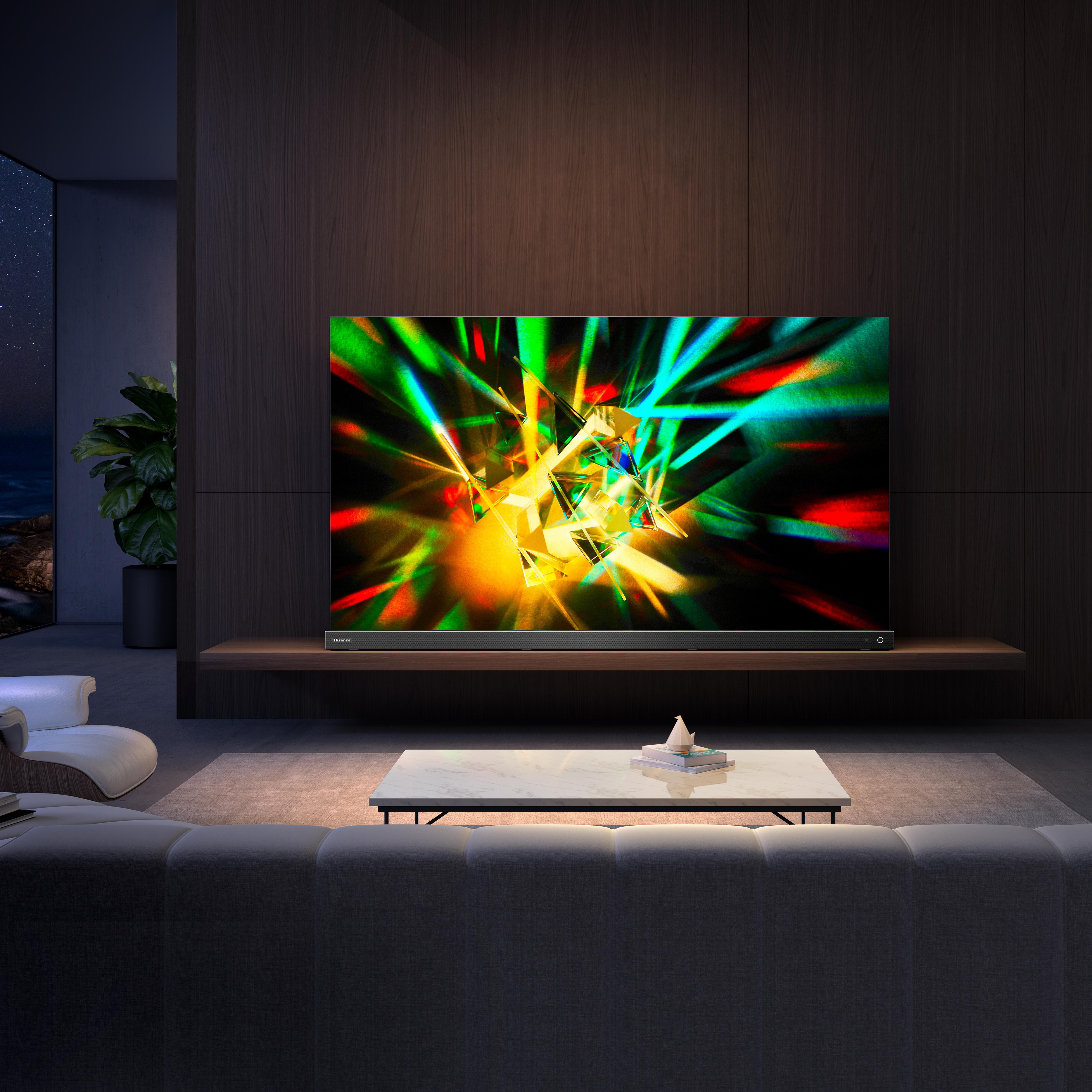 HISENSE 55A9G OLED TV (Flat, 55 Zoll / 139 cm, OLED 4K, SMART TV, VIDAA U5)