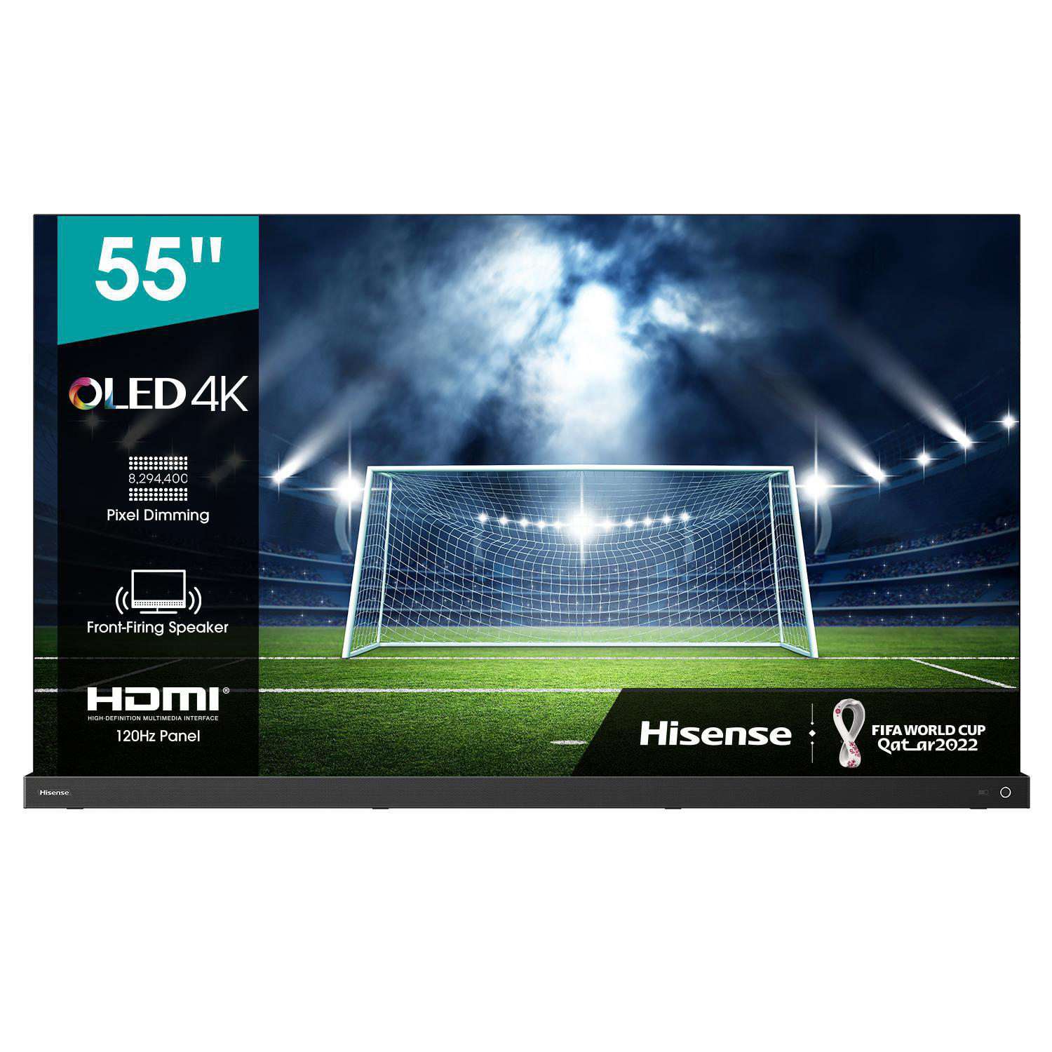 HISENSE 55A9G OLED TV (Flat, 55 Zoll / 139 cm, OLED 4K, SMART TV, VIDAA U5)