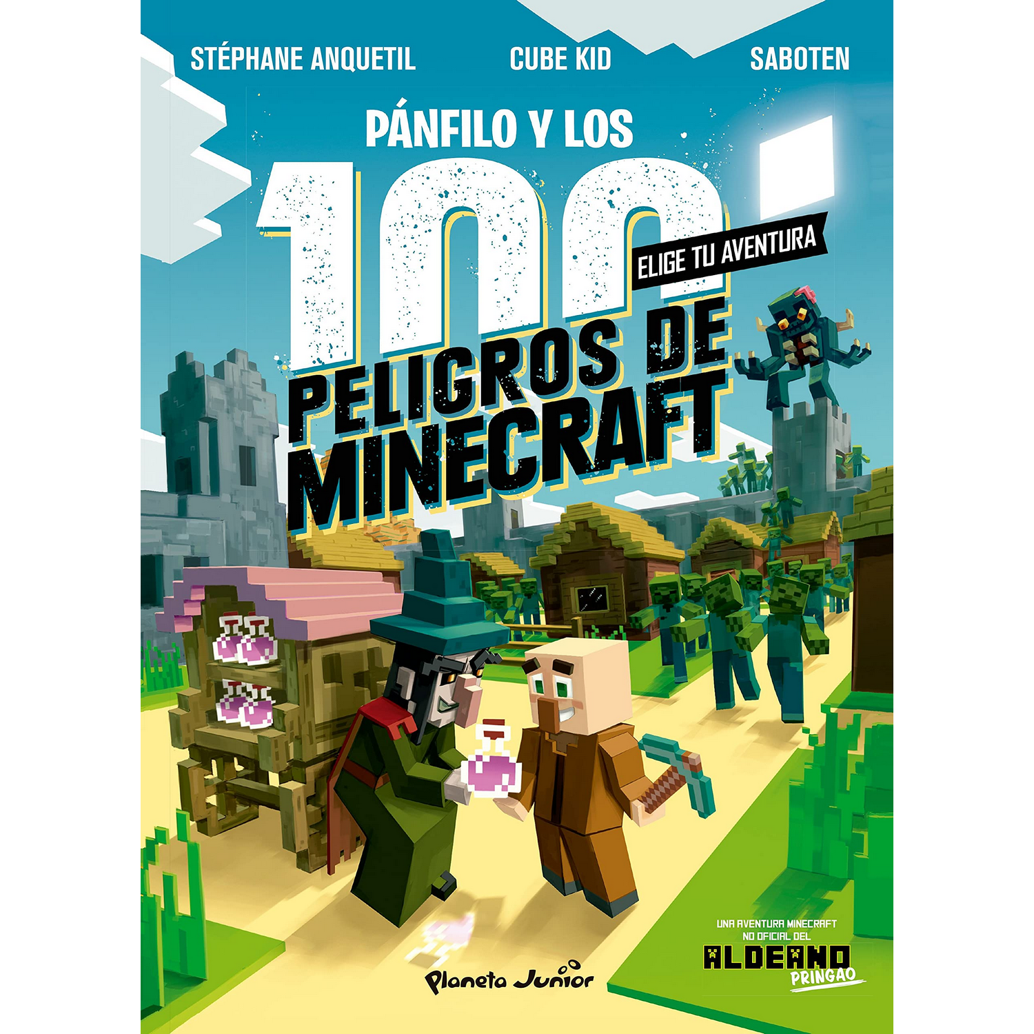 Diario De Un aldeano. y los 100 peligros minecraft elige tu aventura tapa dura cube