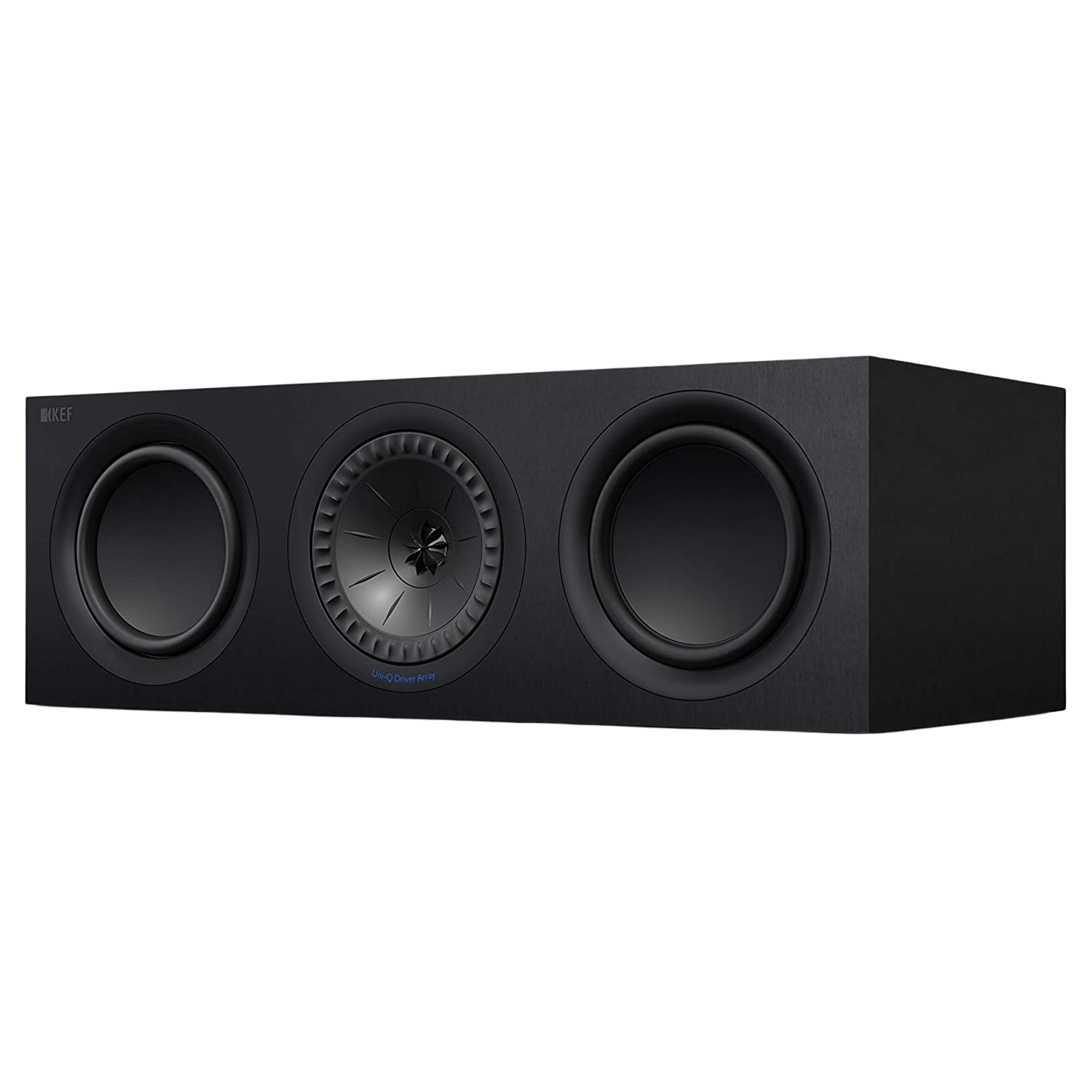 Altavoz central - KEF Q250C, 100 W, Uni-Q 1”-5.25”, 108dB, 68Hz-28kHz (±3dB), Negro