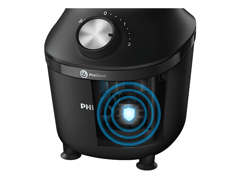 Philips HR2291/41 Standmixer (Schwarz, 600 Watt, 2 l) — Foto 3 von 5