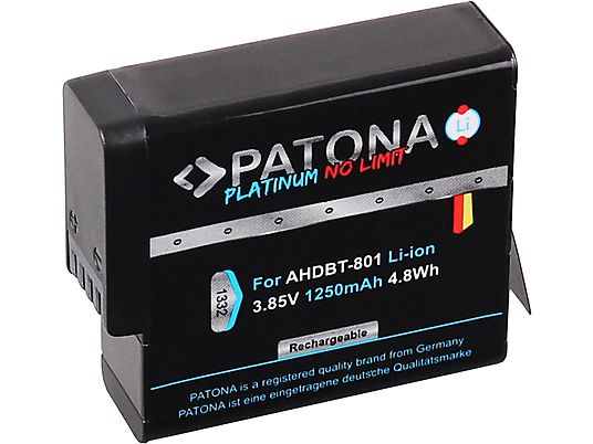 PATONA 1332 Platinum (GoPro) - Batterie de rechange (Noir)