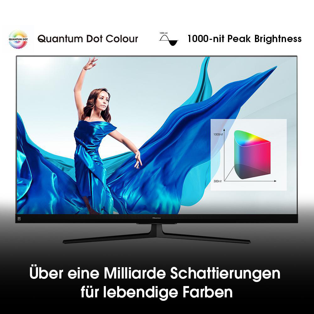 HISENSE 65U8QF LED TV (Flat, 65 Zoll / 164 cm, UHD 4K, SMART TV, VIDAA 4.0)