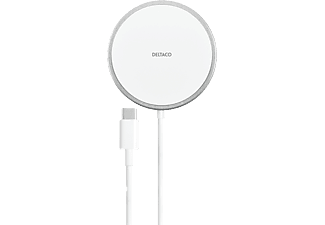 DELTACO QI-1034 15 Watt Trådlös Laddare Med Magnetisk Snap-funktion