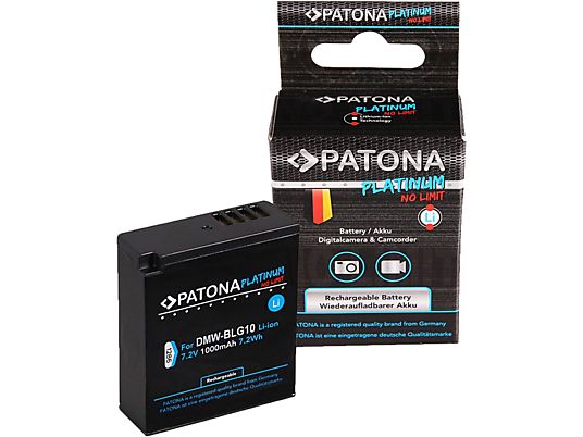 PATONA 1286 Platinum (DMWBLE9) - Batterie de rechange (Noir)