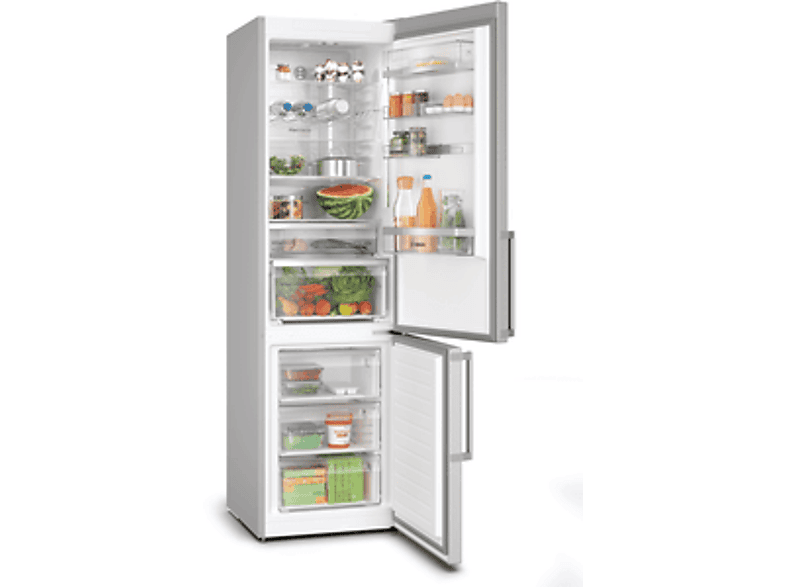 Bosch KGN39AIBT Kühl- Gefrierkombination (B, 363 l, 2030 mm hoch, Standgerät, No Frost (verminderte Eisbildung), Edelstahl (mit Antifingerprint))