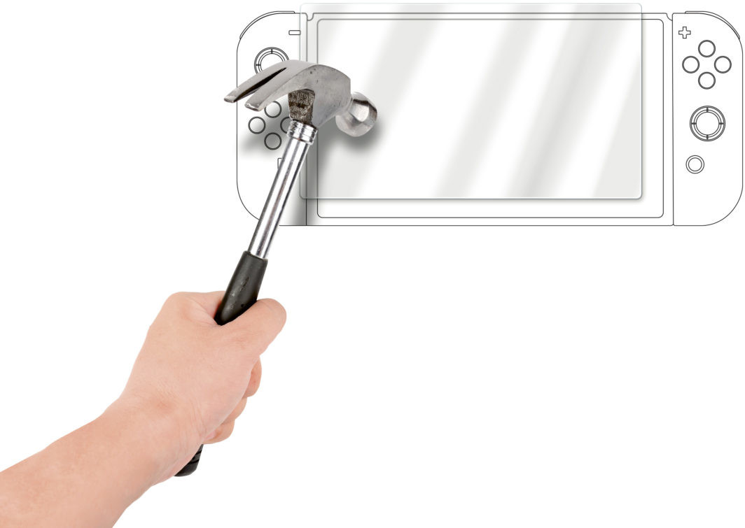 NACON Protecteur d'écran en verre trempé Nintendo Switch Oled (SWITCHOTEMPGLASS)