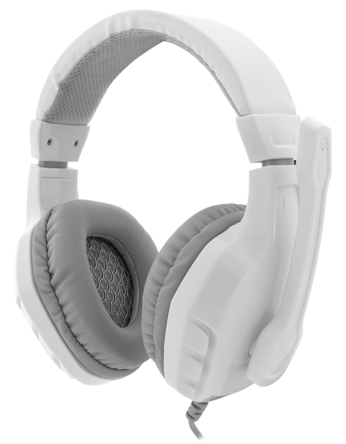 WHITESHARK Panther vezetékes gamer fejhallgató mikrofonnal, fehér-ezüst (GHS-1641W)