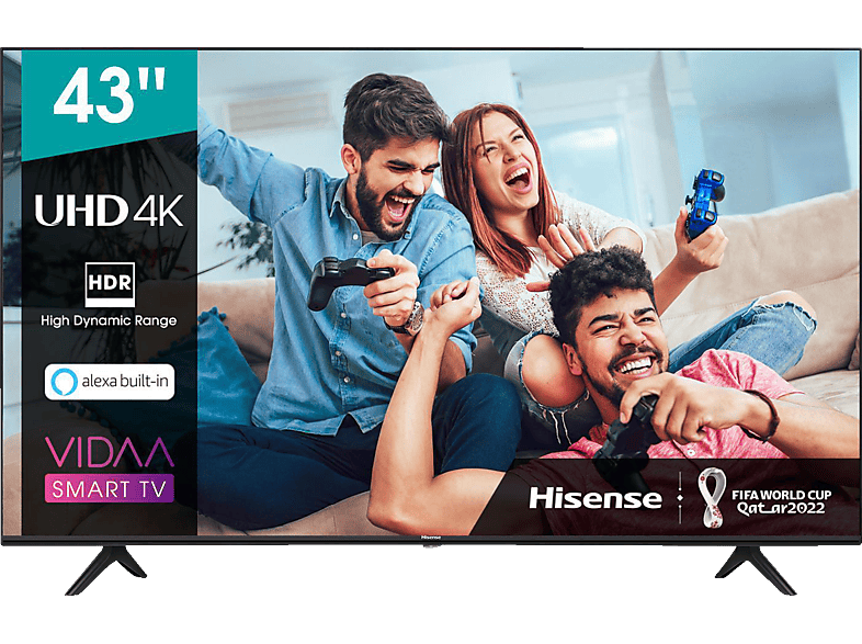 LED TV HISENSE 43A6K 4K UHD Smart TV LED TV (Flat, 43 Zoll / 108 cm, UHD  4K, SMART TV, VIDAA U6)