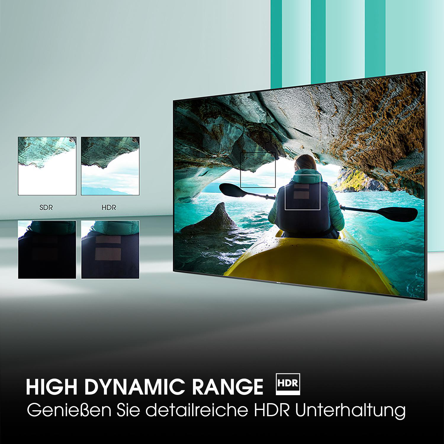 HISENSE 55A7100F LED TV (Flat, 55 Zoll / 139 cm, UHD 4K, SMART TV, VIDAA 3.0)