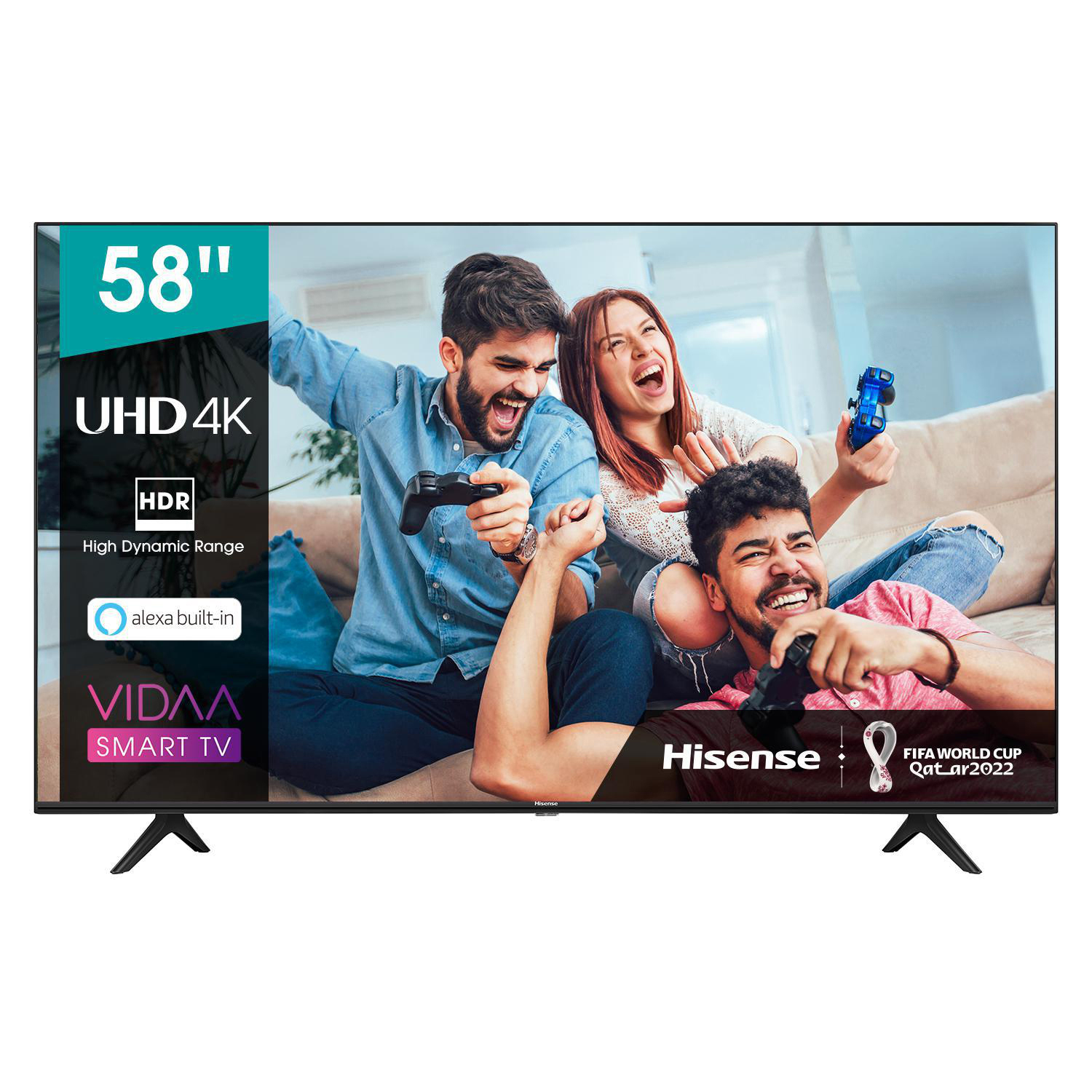 HISENSE 58A7100F LED TV (Flat, 58 Zoll / 146 cm, UHD 4K, SMART TV, VIDAA U3.0)
