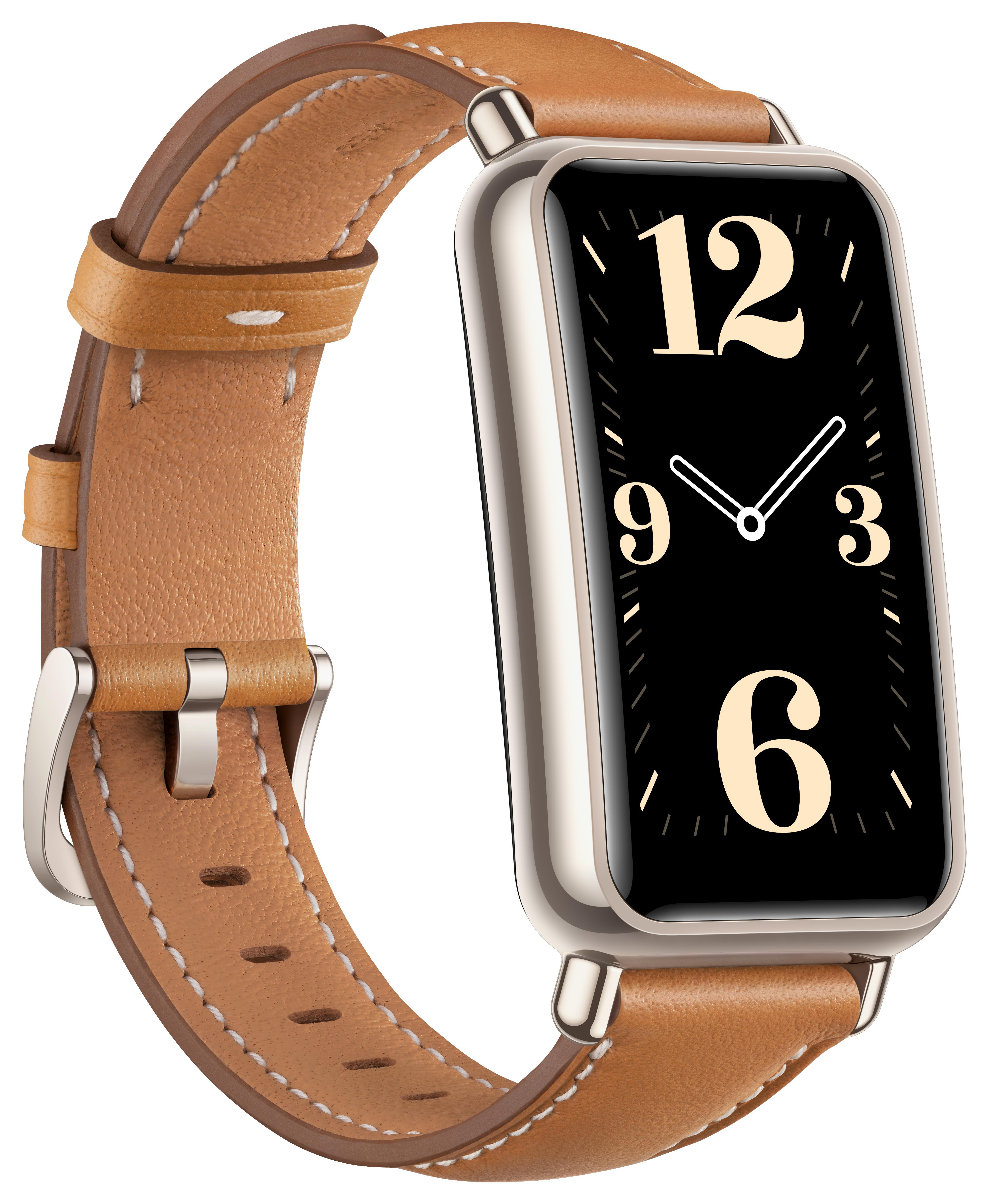 HUAWEI Watch Fit Mini Smartwatch Echtleder, 130 - 200 mm, Moccha Brown