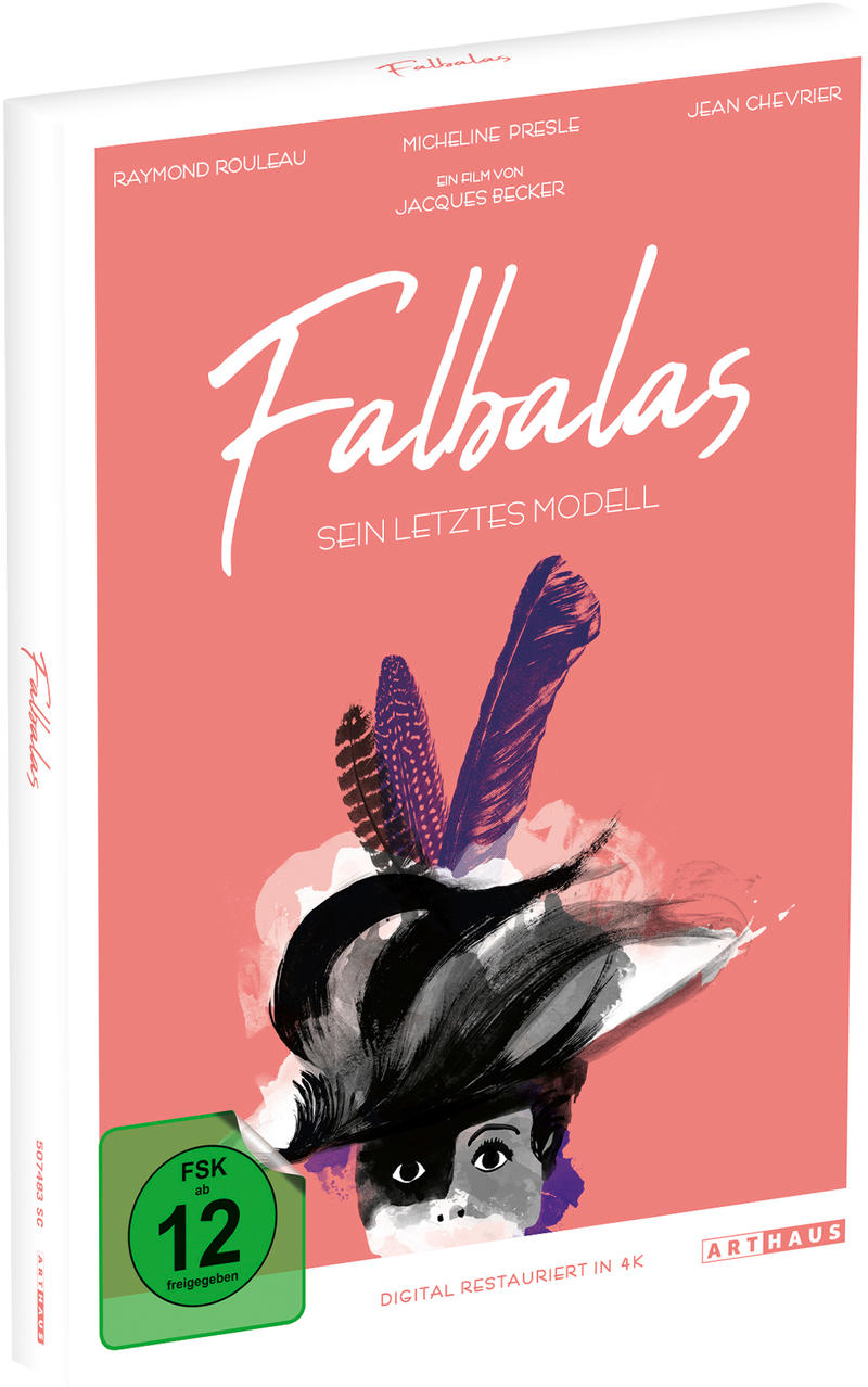 Ein Filmcover in Rosa und Weiß mit Text auf Deutsch.
