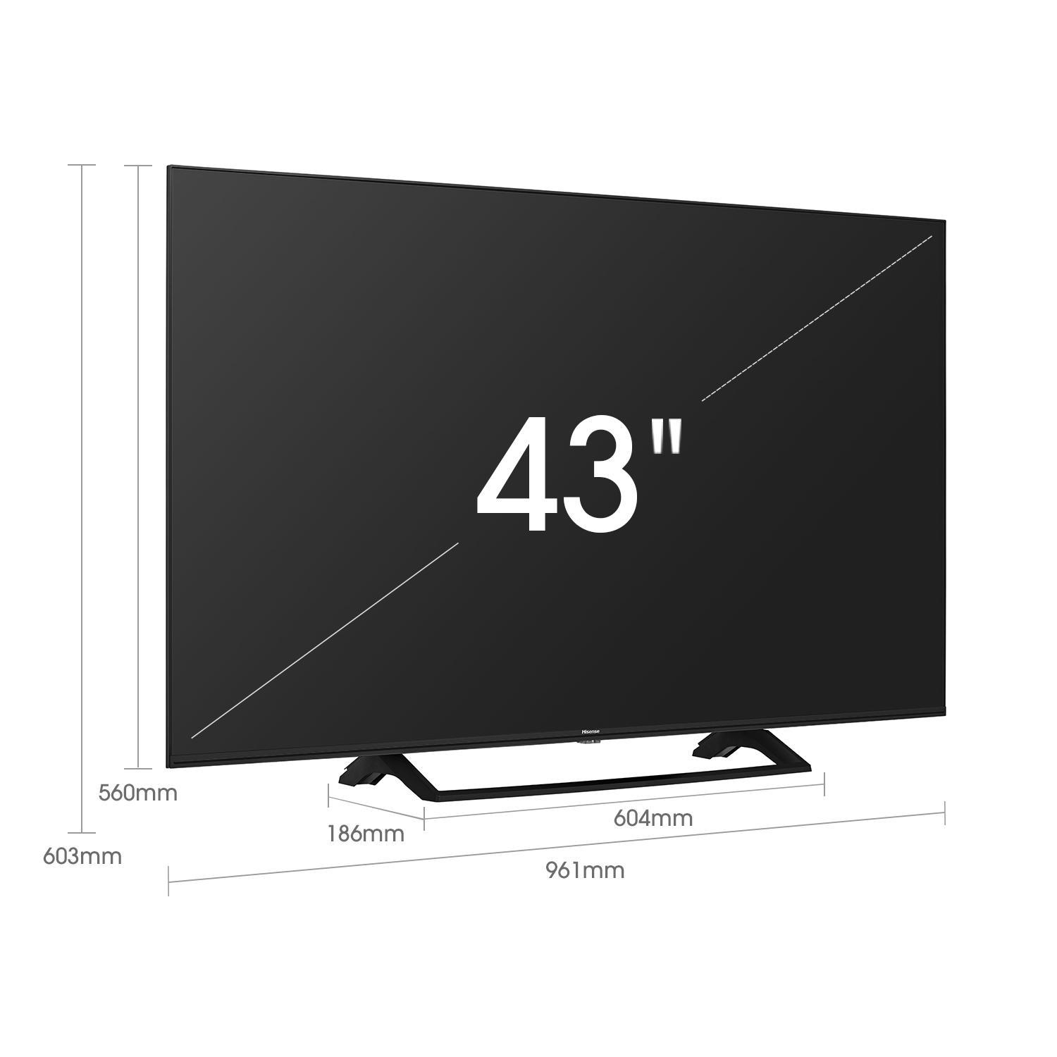 TV 43A7300F 4K, / UHD TV, HISENSE 43 Zoll LED SMART U4.0) 108 VIDAA (Flat, cm,