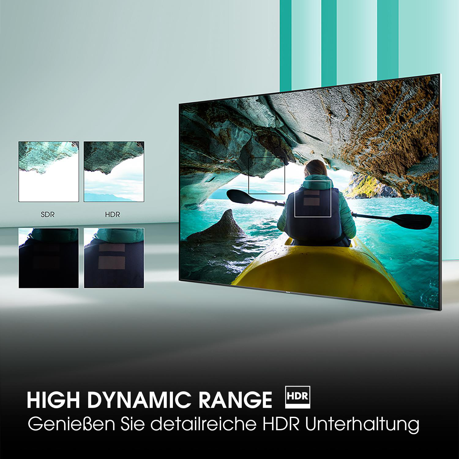HISENSE 43A7300F LED TV (Flat, 43 UHD SMART U4.0) / 108 TV, cm, 4K, Zoll VIDAA