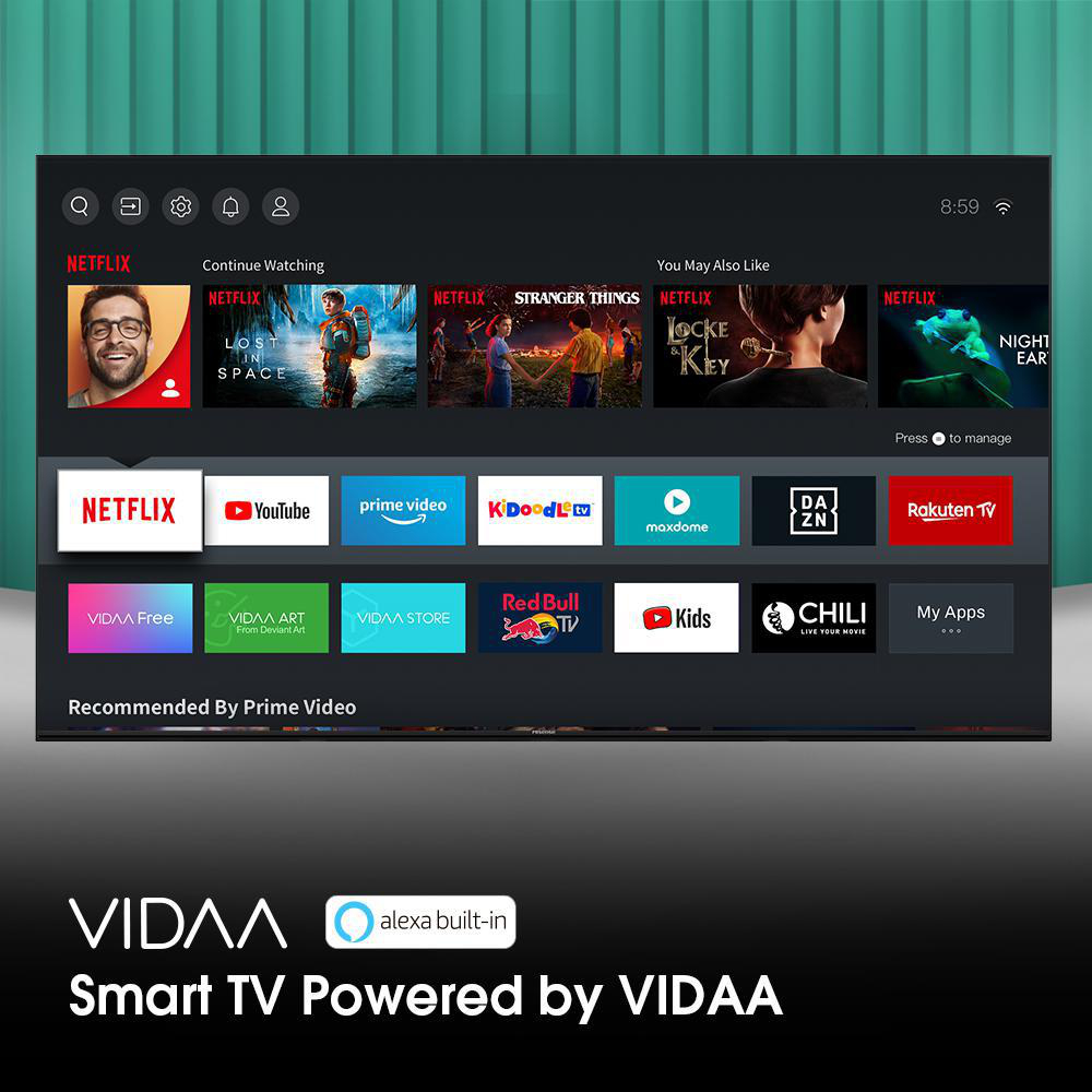 HISENSE 43A7300F LED TV (Flat, 43 Zoll / 108 cm, UHD 4K, SMART TV, VIDAA U4.0)