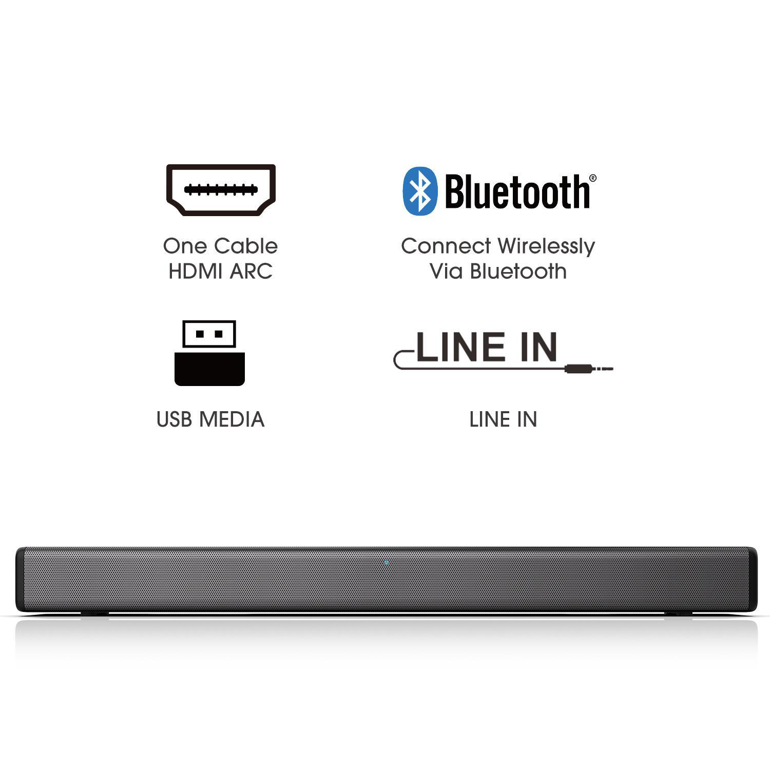 HISENSE HS214, Soundbar, Grau