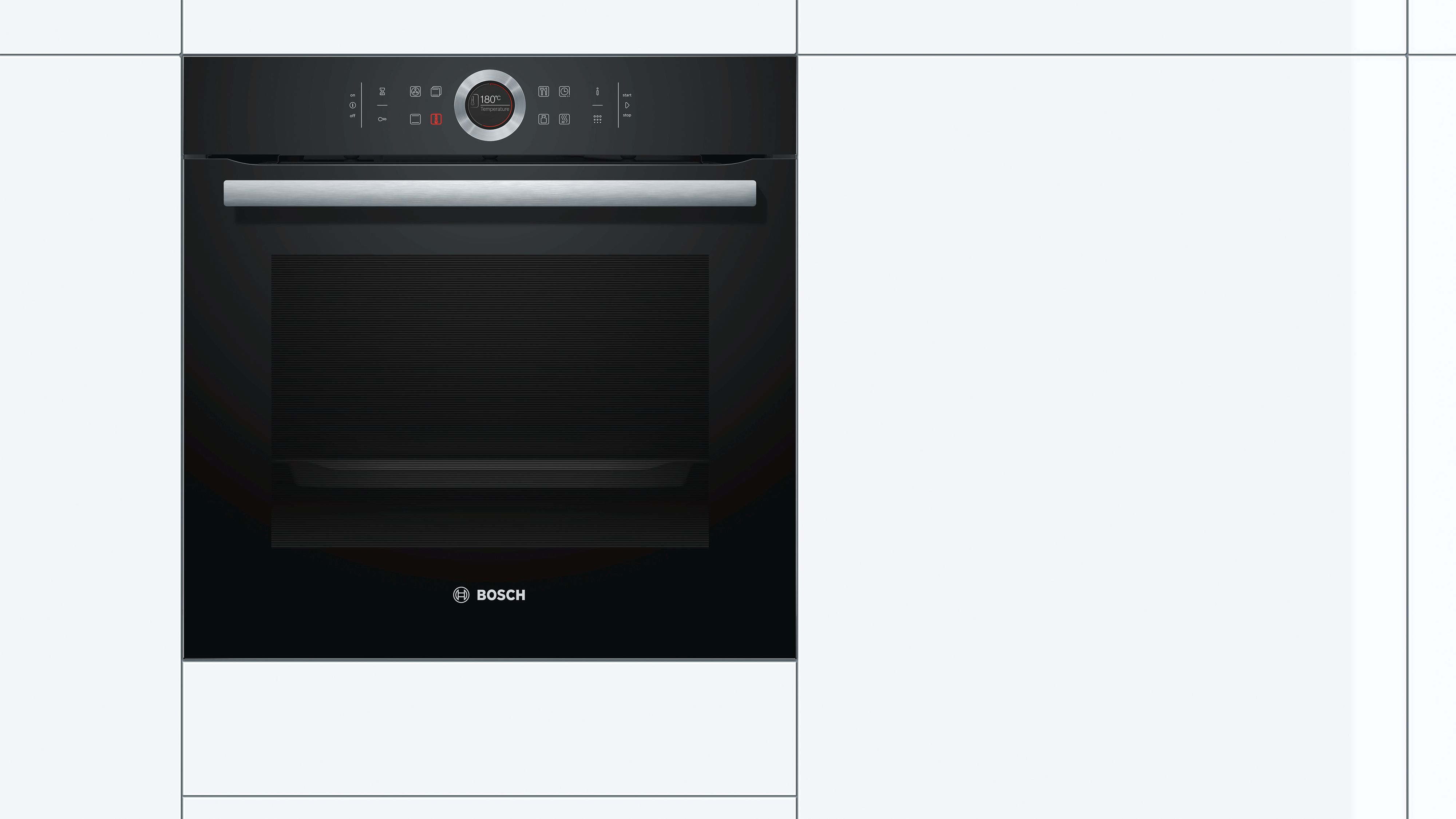 BOSCH HBG675BB1 Einbauherd/Backofen mit Pyrolyse (71 l, Schwarz, 594 mm breit, A+)