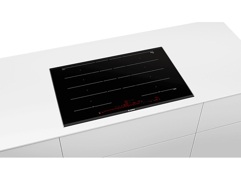 Bosch PXY875DC1E Induktionskochfeld (816 mm breit, 4-Zonen, Glaskeramik, Autarkes Kochfeld) — Foto 4 von 5