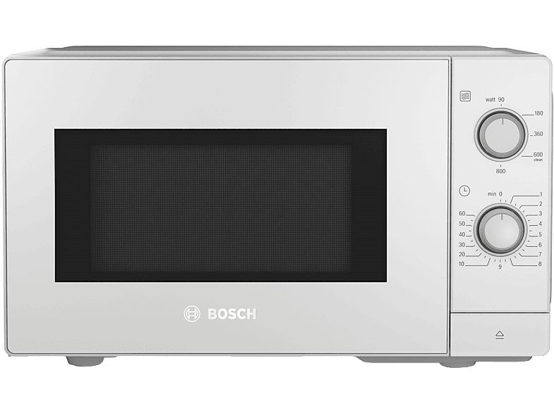 Bosch FFL020MW0 Freistehende Mikrowelle, 44 x 26 cm, Weiß Mikrowelle (800 Watt, Freistehend, 20 l, Weiß) — Foto 3 von 5