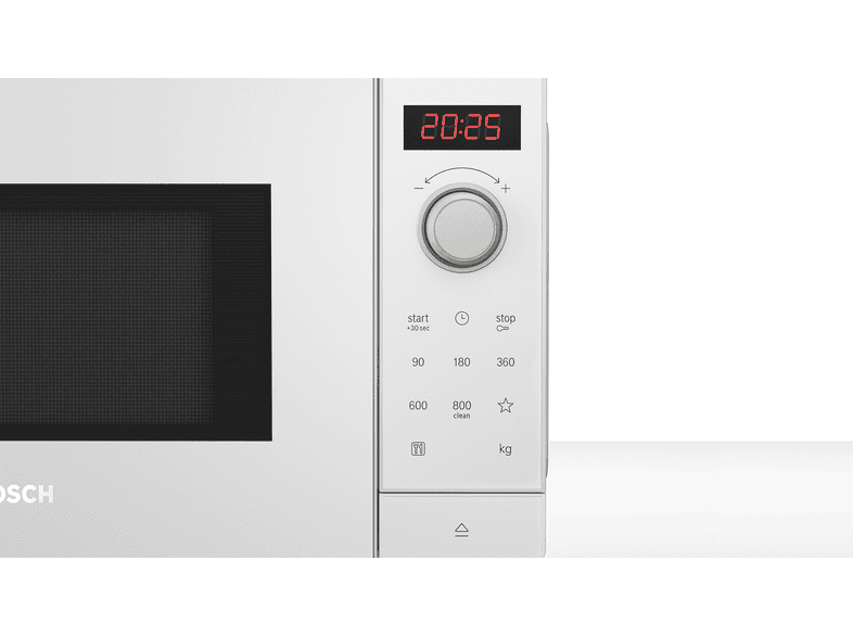 Bosch FFL023MW0 Mikrowelle (800 Watt, Freistehend, 20 l, Weiß) — Foto 3 von 5