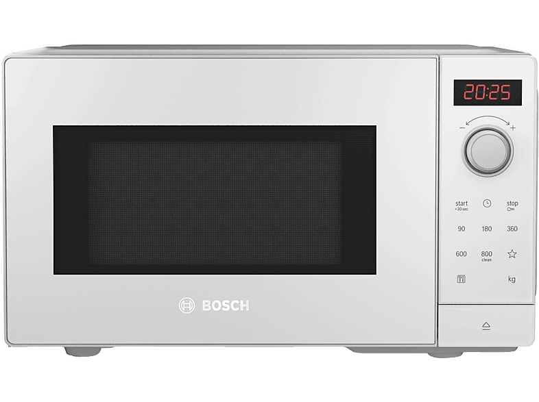 Bosch FFL023MW0 Mikrowelle (800 Watt, Freistehend, 20 l, Weiß) — Foto 4 von 5