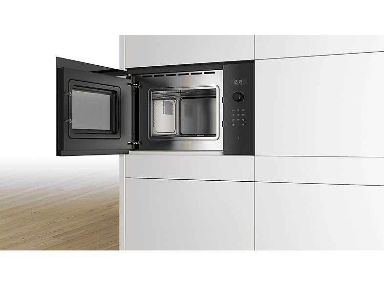 Bosch BFL524MB0 Serie 6, Mikrowelle (800 Watt, Einbaugerät, 20 l, Schwarz) — Foto 2 von 2