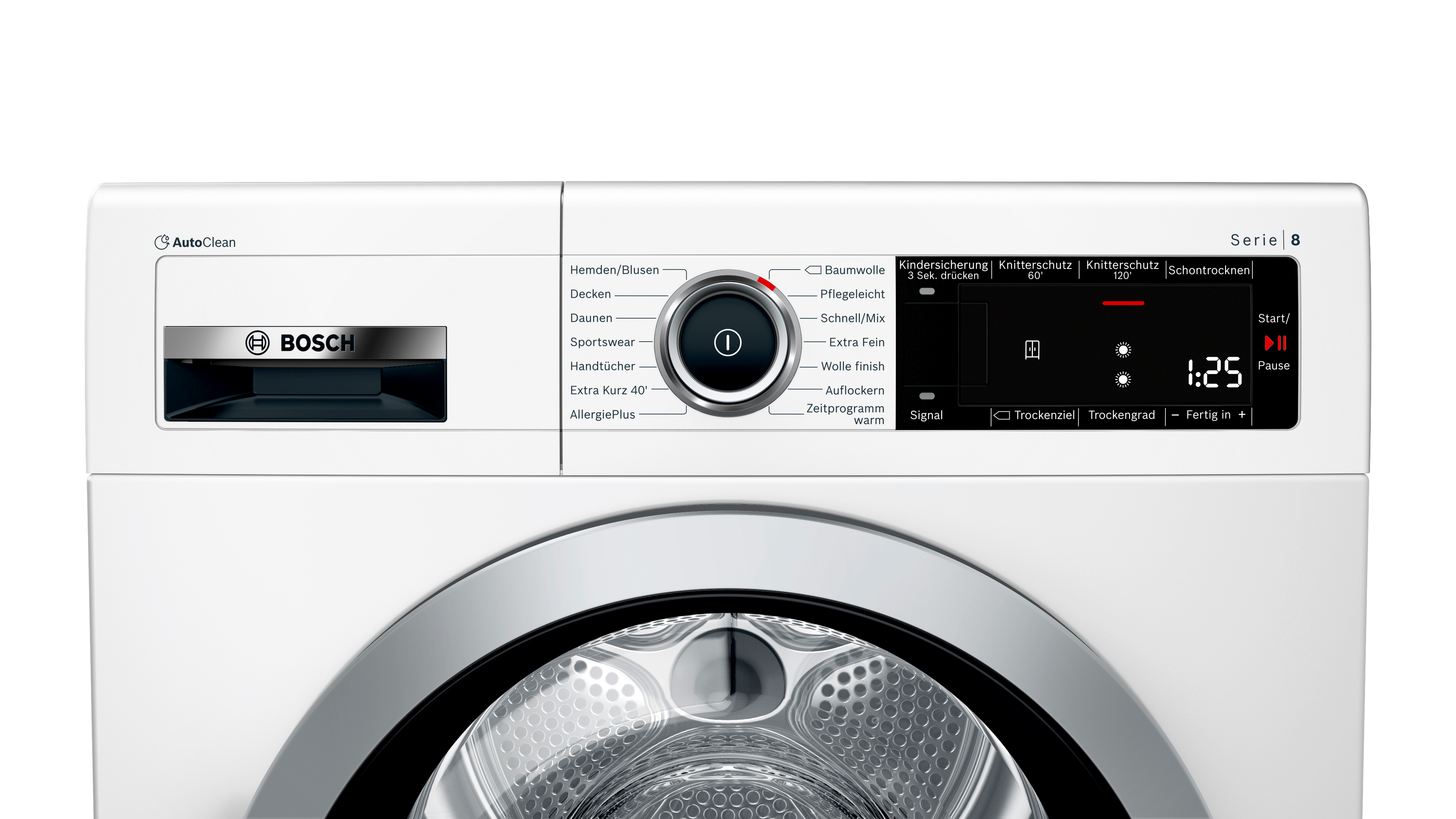 BOSCH WTX87M00 Wärmepumpentrockner (8 kg), Weiß)