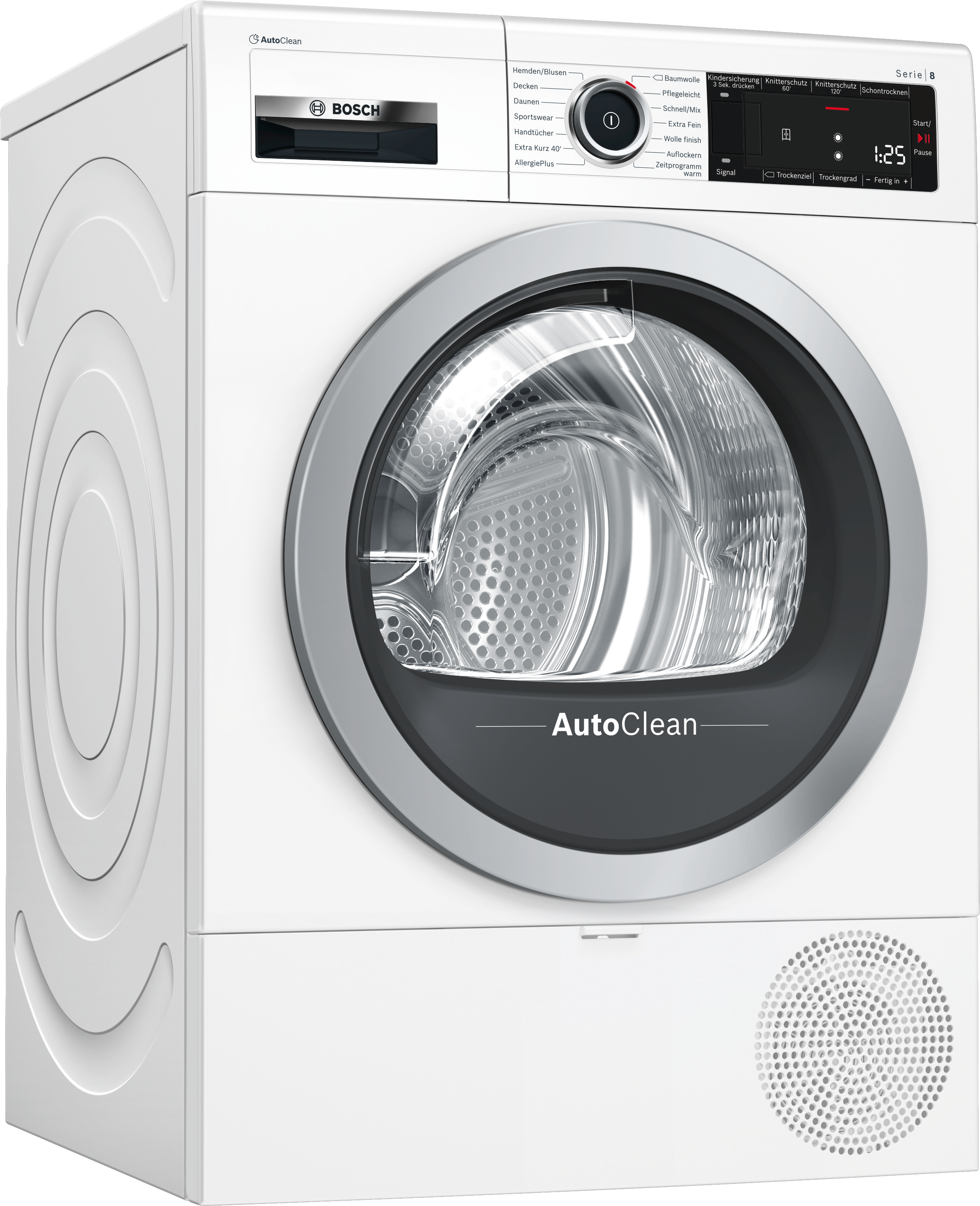 BOSCH WTX87M00 Wärmepumpentrockner (8 kg), Weiß)
