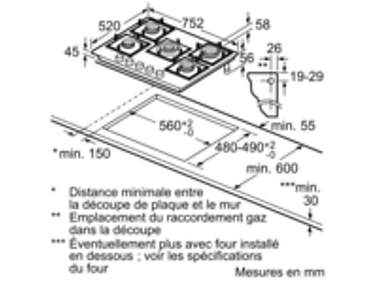 BOSCH Gaskookplaat (PPQ7A6B20)