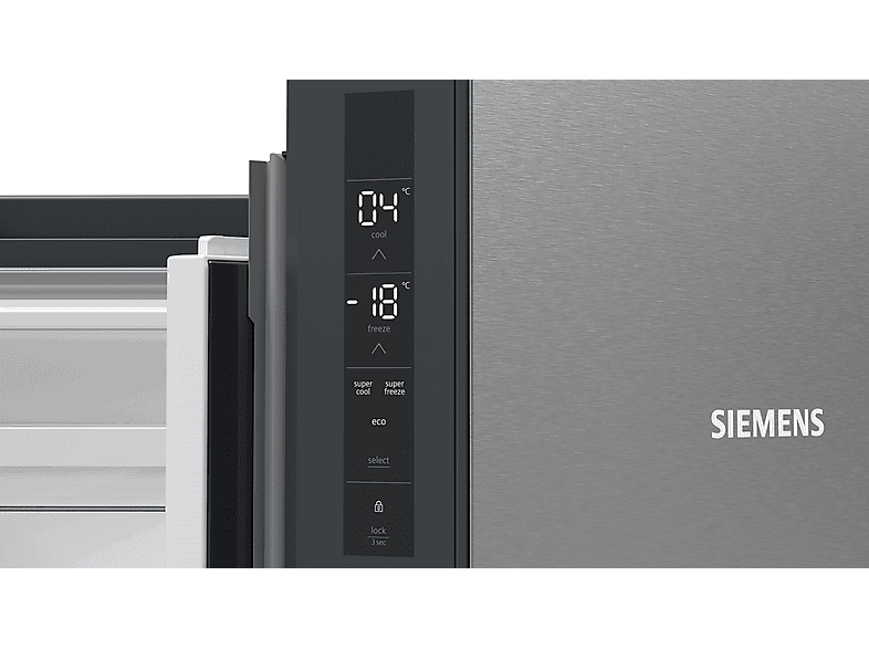 SIEMENS KF96NVPEA iQ300 Side by (605 l, E, 1830 mm hoch, inox-antifingerprint)